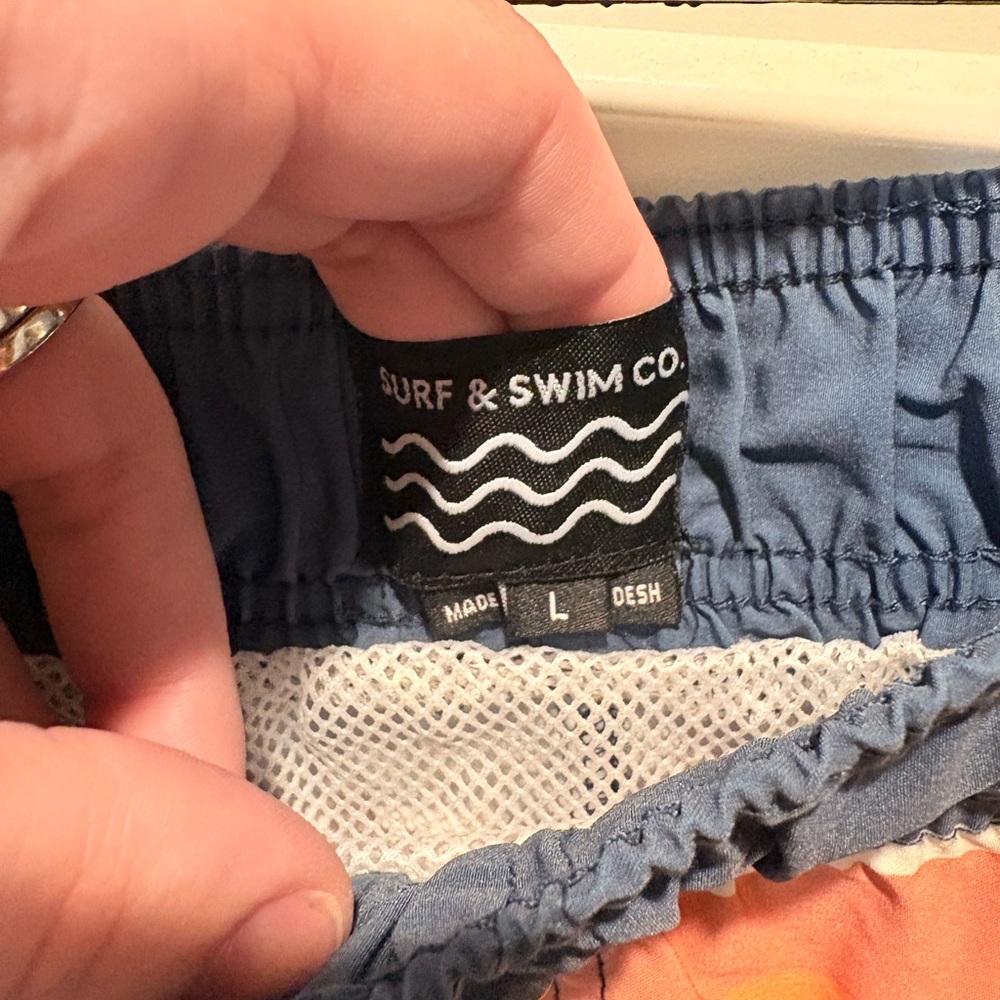 Vibrant Striped Swim Trunks for Men - Picture 3 of 5